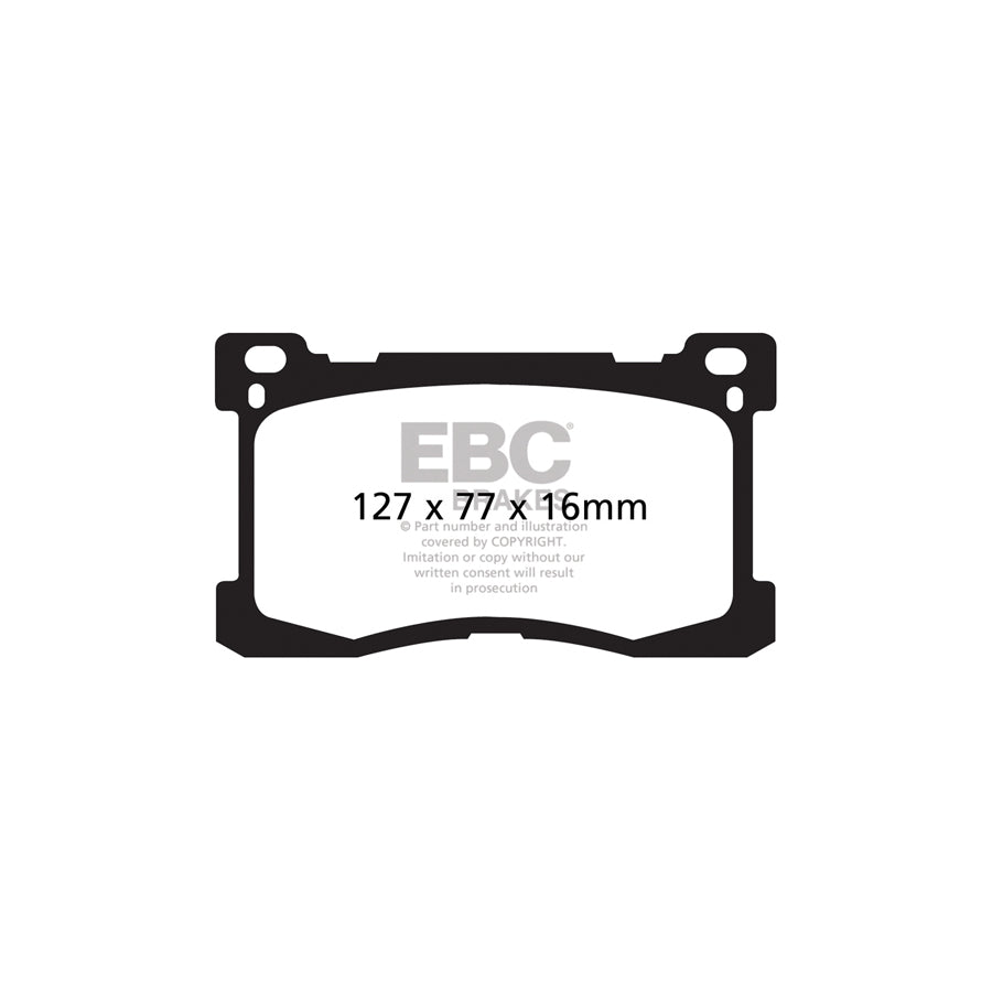 EBC DP31882C Hyundai Equus Redstuff Front Brake Pads 2 | Duco Car Parts UK Car Parts