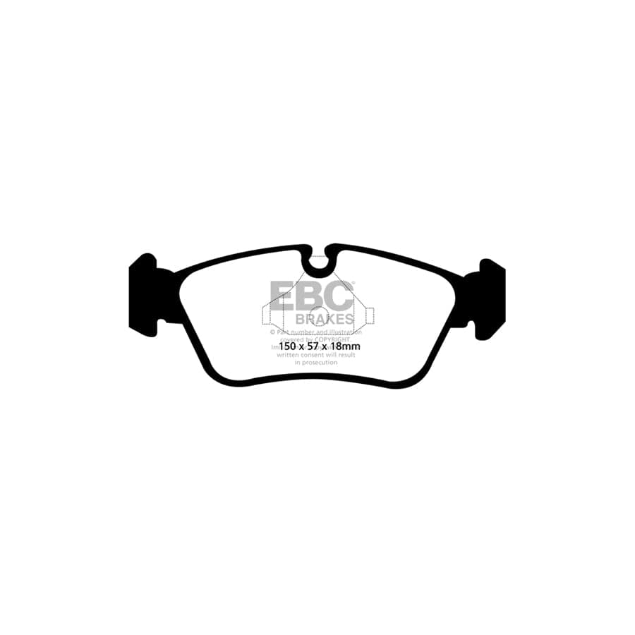 EBC PDKF227 BMW E87 E90 E91 Ultimax Front Brake Pad & Plain Disc Kit - ATE/TRW Caliper 2 | Duco Car Parts UK Car Parts
