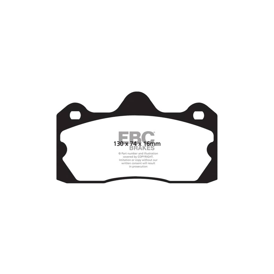 EBC PD02KR423 Lotus Redstuff Rear Brake Pad & Plain Disc Kit - AP Caliper (Inc. Evora & Exige) 2 | Duco Car Parts UK Car Parts