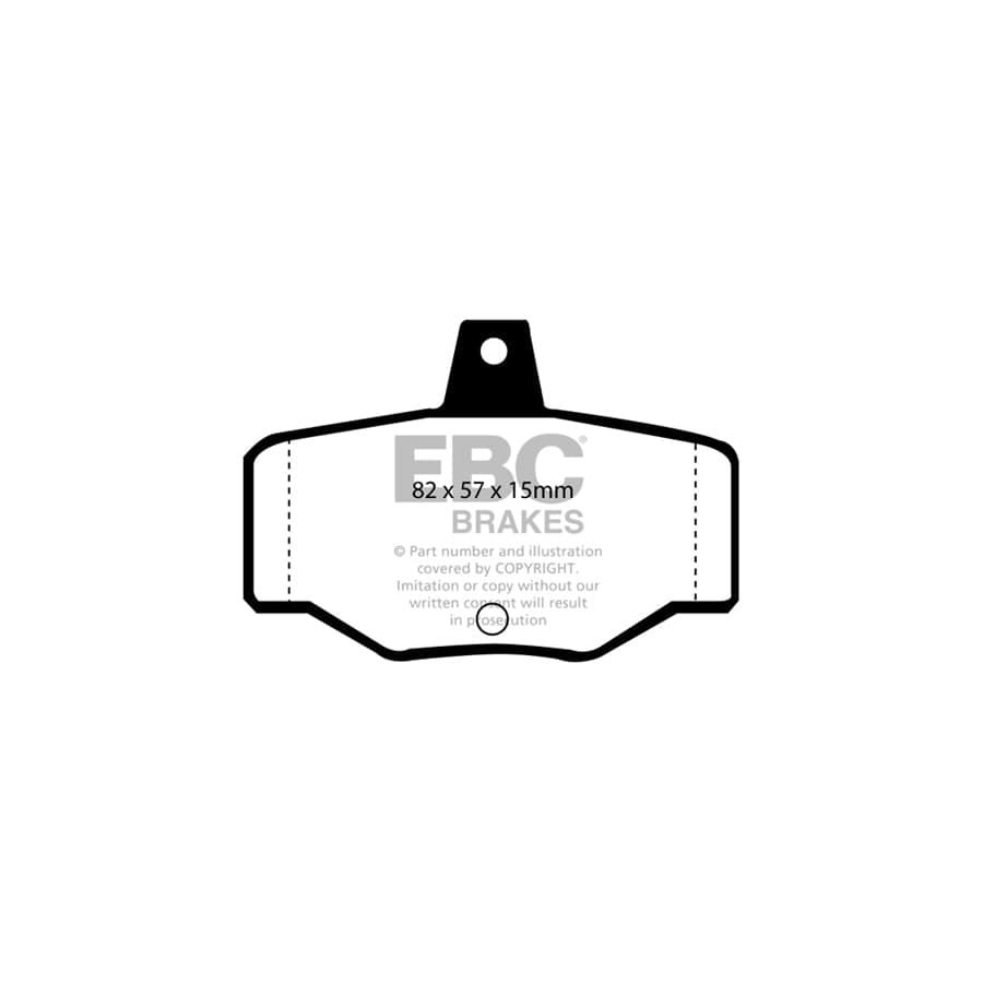 EBC PD01KR571 Nissan Greenstuff Rear Brake Pad & Plain Disc Kit - Girling/TRW Caliper (Inc. Almera & Primera) 2 | Duco Car Parts UK Car Parts