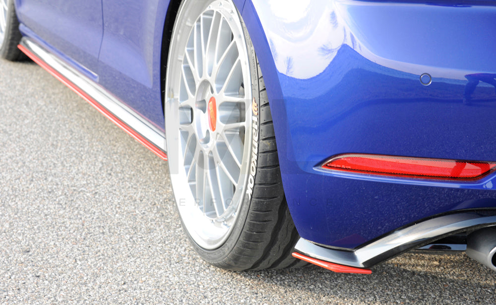 Rieger 00059585 VW Mk7 Mk7-Line Golf GTI Rear Side Splitter 4 | Duco Car Parts UK Car Parts