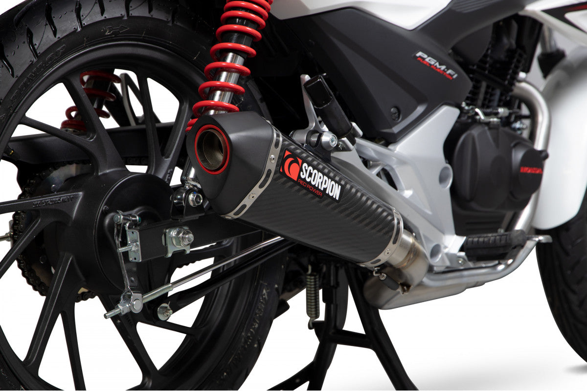 Scorpion RHA182SYSCEO Honda CB125 F Serket Taper Full System - Carbon Fibre Sleeve | Duco Car Parts UK UK