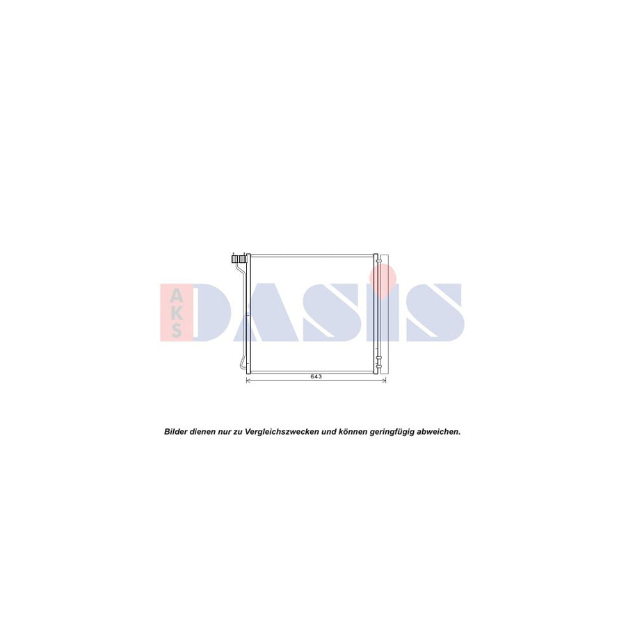 AKS Dasis 052028N Air Conditioning Condenser | Duco Car Parts UK