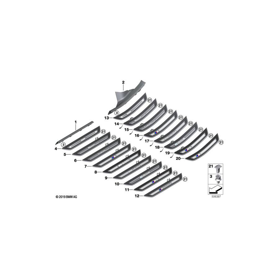 Genuine BMW 51477398321 G30 G31 Front Entrance Cover (Inc. 520d, 520i 1.6 & 530d) | Duco Car Parts UK