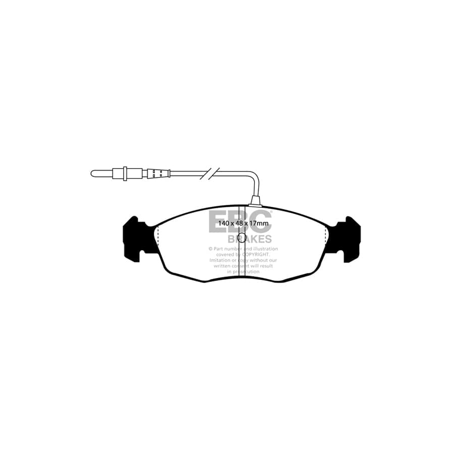 EBC PDKF432 Citroen Peugeot Ultimax Front Brake Pad & Plain Disc Kit - Bendix Caliper 2 | Duco Car Parts UK Car Parts