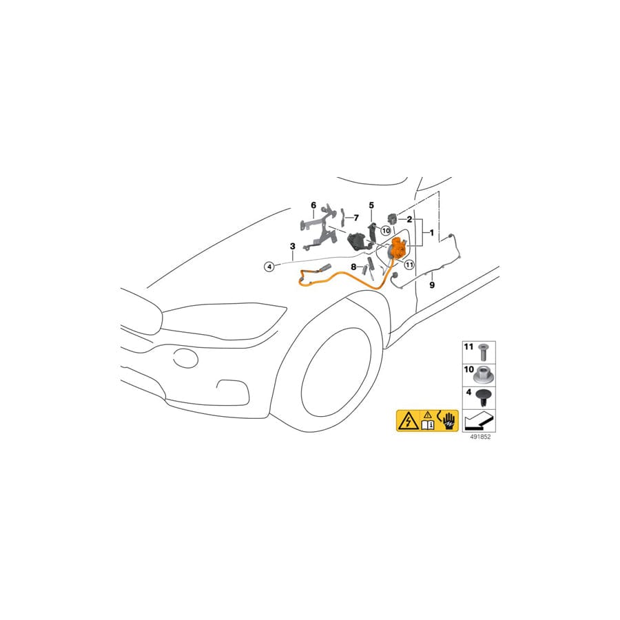 Genuine BMW 61129391261 F30 Adapter Lead F.High-Volt.Charging Socket (Inc.  & 330e) | Duco Car Parts UK Car Parts