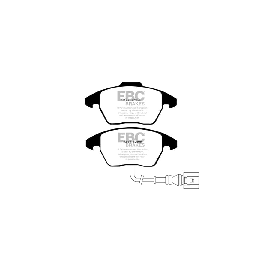 EBC PDKF128 Audi Seat Skoda VW Ultimax Front Brake Pad & Plain Disc Kit - Girling/TRW Caliper 2 | Duco Car Parts UK Car Parts