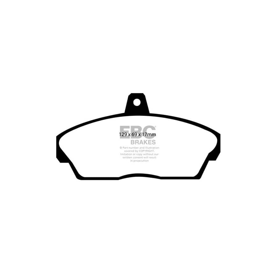 EBC PDKF1279 Mg Rover Ultimax Front Brake Pad & Plain Disc Kit - Akebono Caliper 2 | Duco Car Parts UK Car Parts
