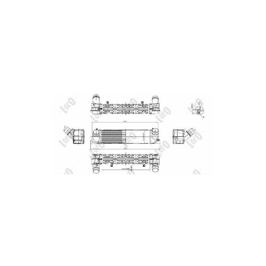 Abakus 0040180013 Intercooler | Duco Car Parts UK