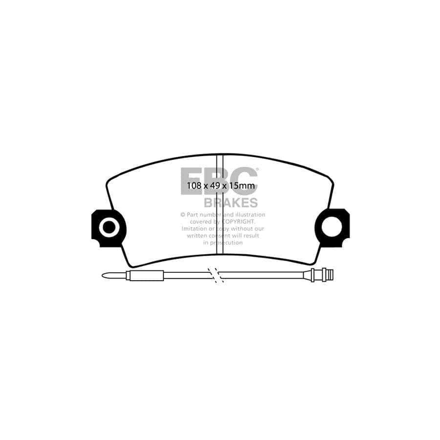EBC PDKF438 Citroen Peugeot Ultimax Front Brake Pad & Plain Disc Kit (Inc. Visa & 104) 2 | Duco Car Parts UK Car Parts
