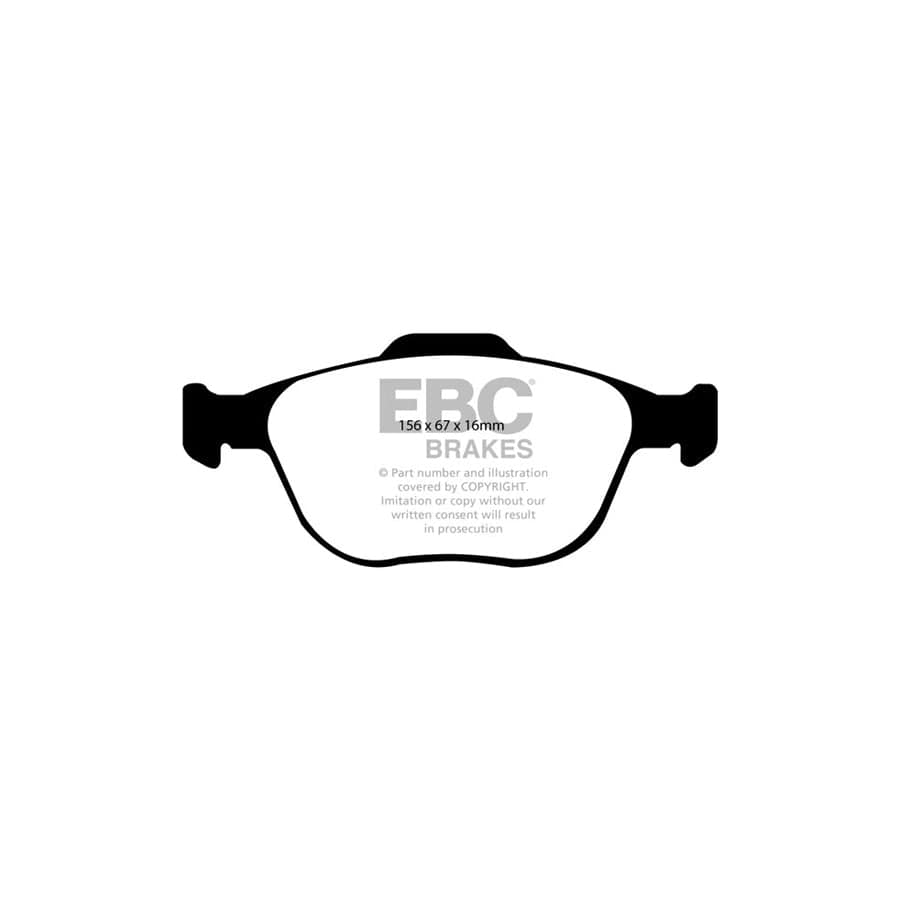 EBC PDKF801 Ford Ultimax Front Brake Pad & Plain Disc Kit - ATE Caliper (Inc. Tourneo Connect & Transit Connect) 2 | Duco Car Parts UK Car Parts