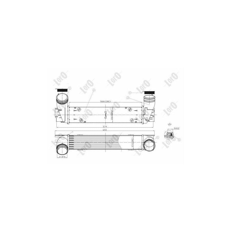 Abakus 0040180011 Intercooler For Bmw 3 Series | Duco Car Parts UK