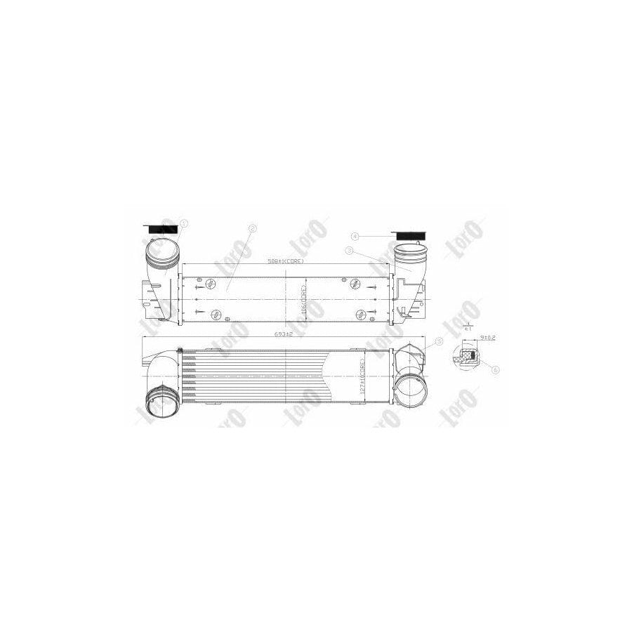 Abakus 0040180010 Intercooler | Duco Car Parts UK
