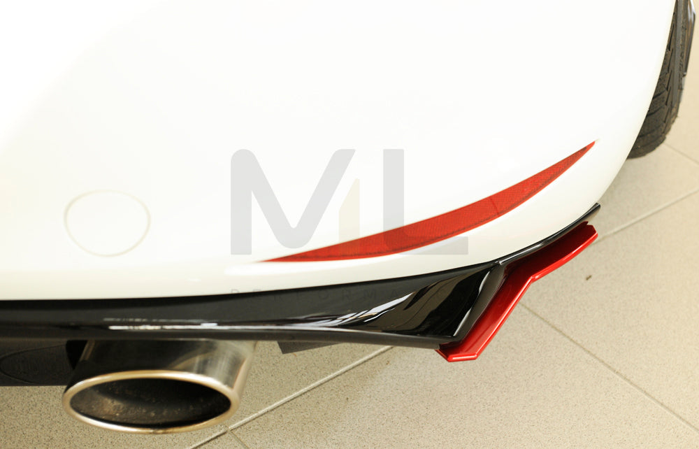 Rieger 00059583 VW Mk7 Golf Rear Side Splitter (GTI Clubsport, GTD, GTE & GTI) 4 | Duco Car Parts UK Car Parts