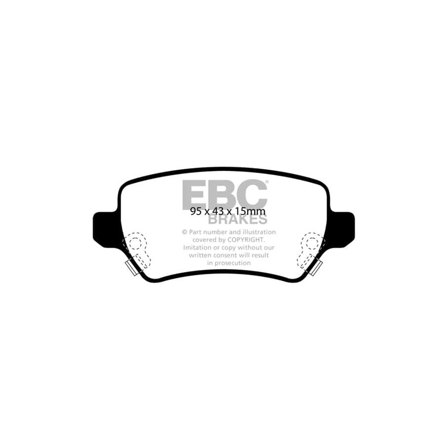 EBC PD11KR196 Opel Vauxhall Greenstuff Rear Brake Pad & GD Disc Kit - Girling/TRW Caliper (Inc. Astra & Zafira) 2 | Duco Car Parts UK Car Parts