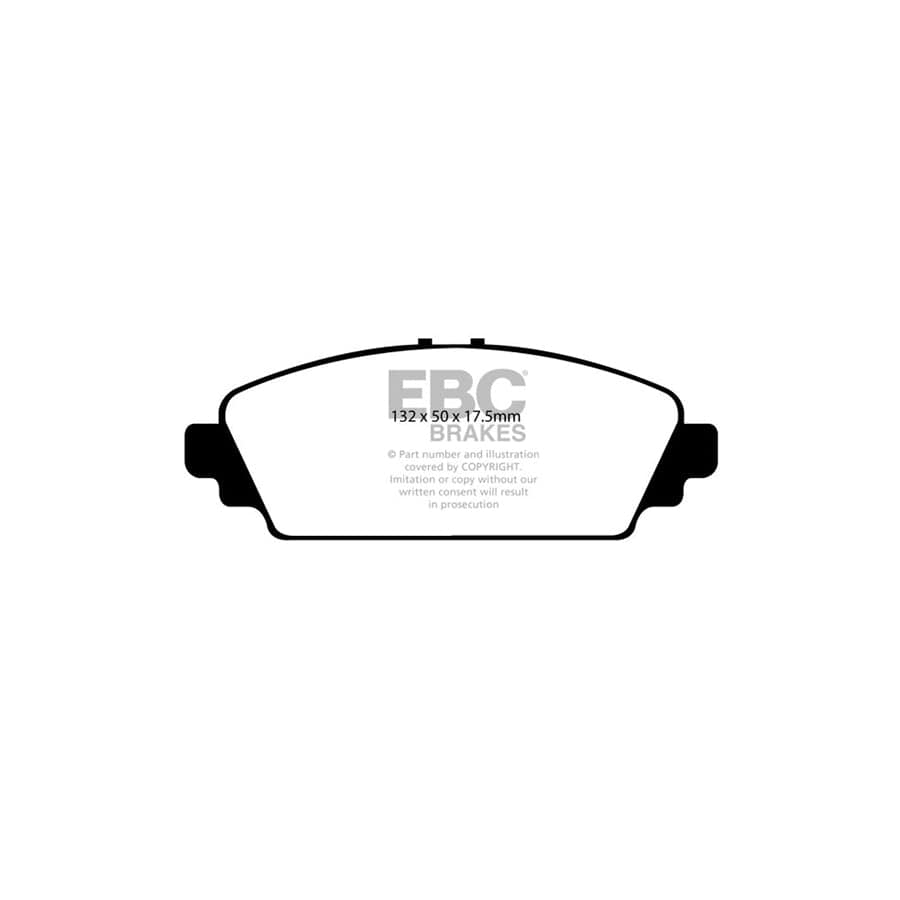 EBC PD11KF540 Honda Civic Greenstuff Front Brake Pad & GD Disc Kit - Akebono Caliper 2 | Duco Car Parts UK Car Parts