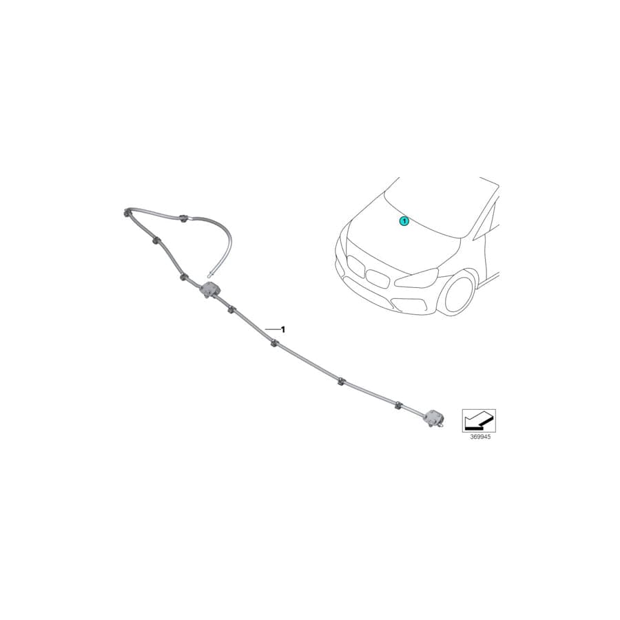 Genuine BMW 61667429694 F39 Nozzle Array Window Washing System (Inc. X2 M35iX, X2 20d & X2 28i) | Duco Car Parts UK Car Parts