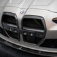 CARBON FIBER FRONT GRILL + LICENSE PLATE HOLDER BASE BMW M4 G82 / M3 G80 | ML Performance Car Parts