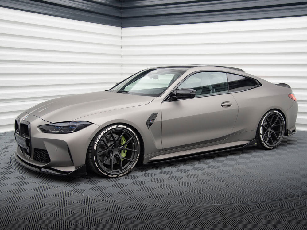 Maxton Design Side Skirts Diffusers V.3 CSL Look BMW M4 G82