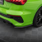 CARBON FIBER REAR SIDE SPLITTERS AUDI RS3 SEDAN 8Y | ML Performance Car Parts