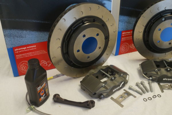 Alcon R36A03-23F7D/CR Club Race: 343mm Rear Brake Kit: Evo X