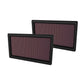 K&N 33-5134 High-Flow Original Lifetime Engine Air Filter - LAND ROVER RANGE ROVER V8-4.4L F/I (2 PER BOX)