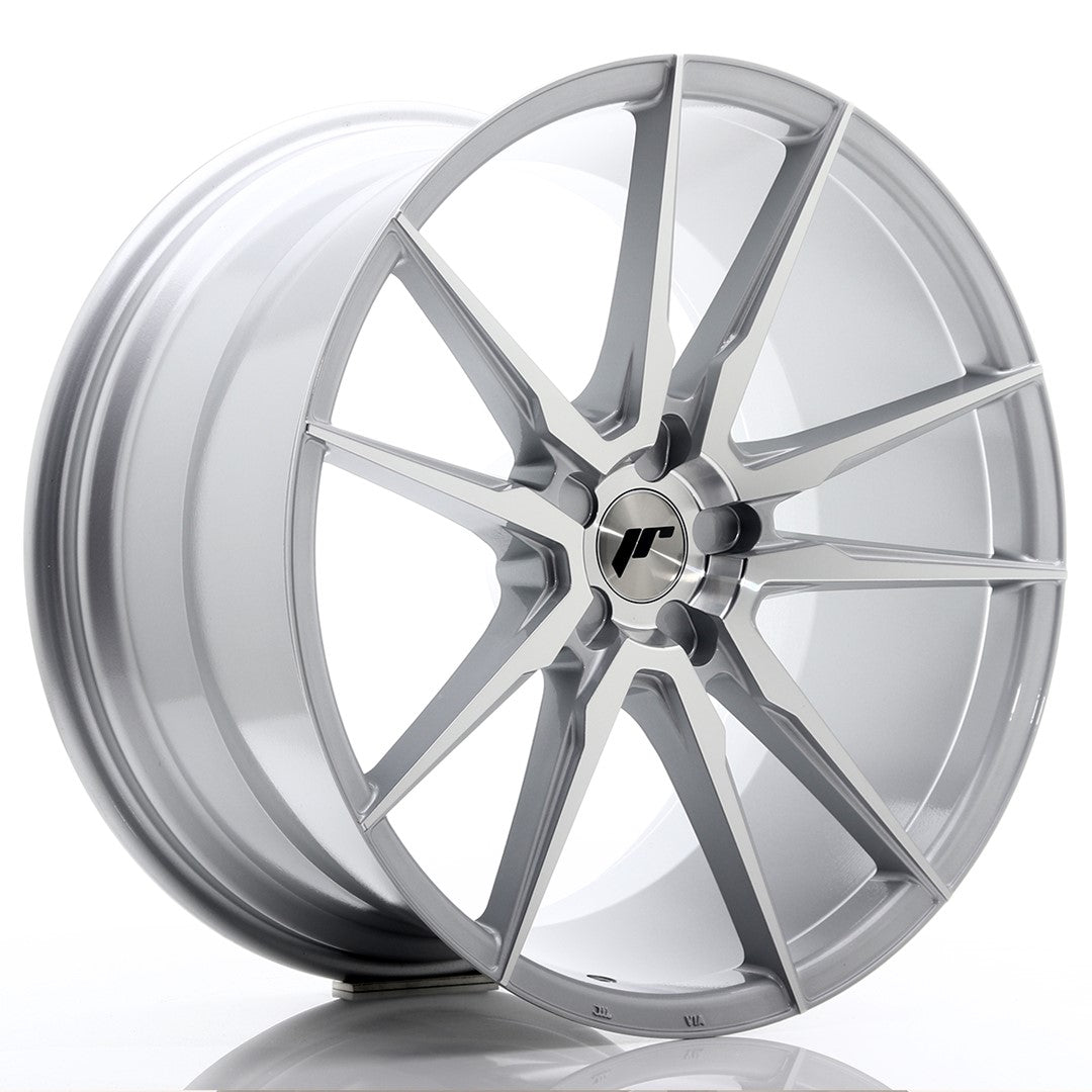 JR Wheels JR2121115X1574SM JR Wheels JR21 21x11 ET15-55 5H BLANK Silver Machined Face