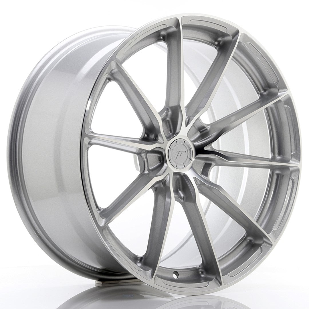 JR Wheels JR3720105L3572SM JR Wheels JR37 20x10 ET35 5x112 Silver Machined