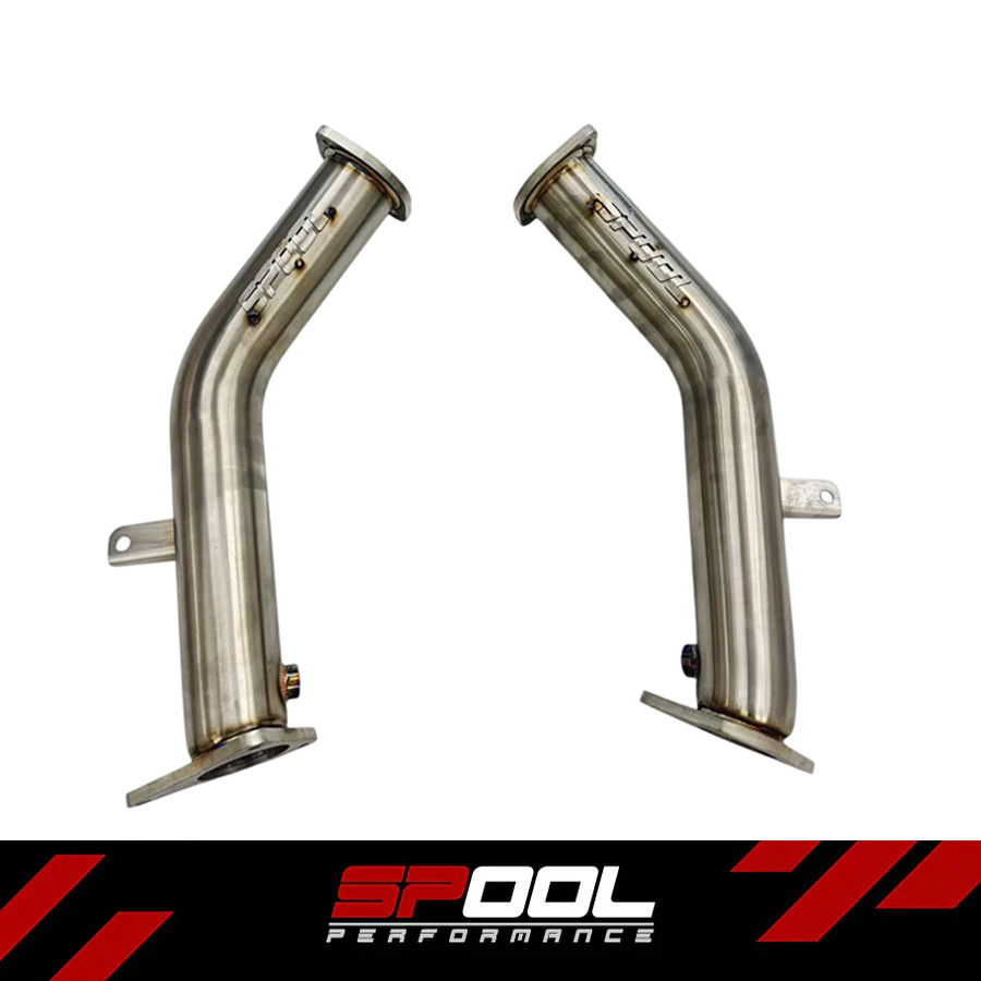 Spool Performance SP-VR30-LDP 3 Inch VR30DTT Lower Downpipes Upgrade [Race Downpipes] Infiniti Q50 Q60 RZ34 [VR30] | ML Performance Car Parts