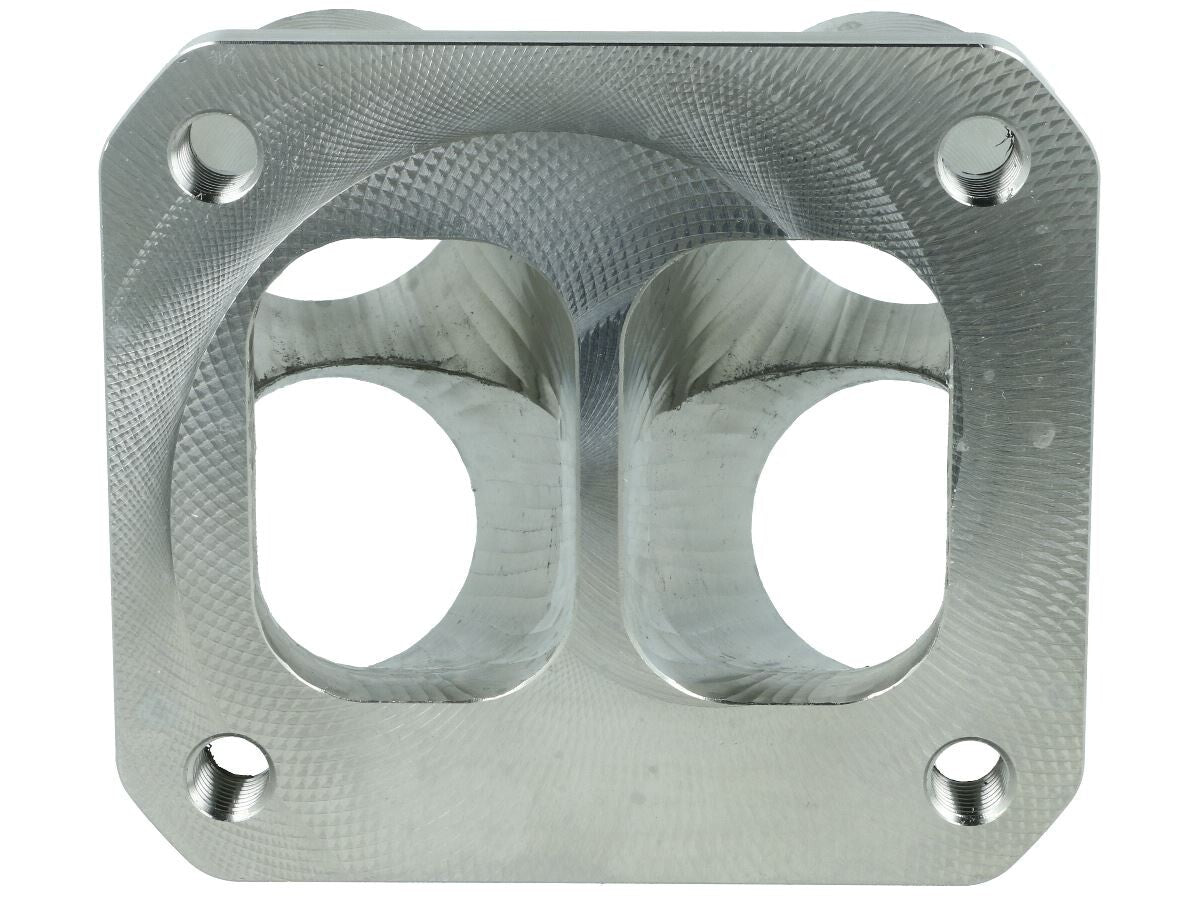 Turbozentrum 182414 4-Cyl. CNC stainless steel turbo manifold collector T4 Twinscroll without Wastegate ports