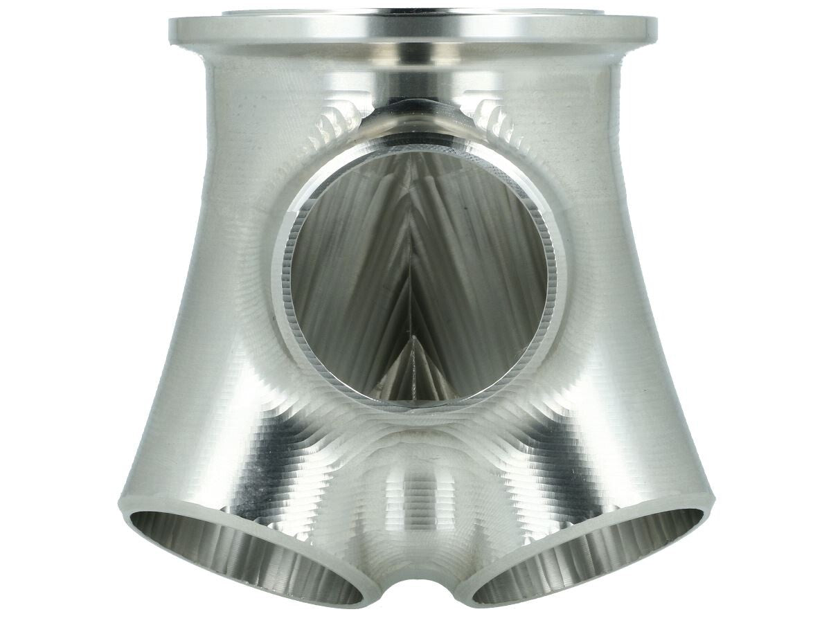 Turbozentrum 119312 4-Cyl. CNC stainless steel V-Band collector for Garrett GTX30 / GTX35 / G25 / G30 / G35 - with 38mm Wastegate port