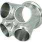 Turbozentrum 119313 4-Cyl. CNC stainless steel V-Band collector for Garrett GTX30 / GTX35 / G25 - without Wastegate port
