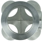 Turbozentrum 119315 4-Cyl. CNC stainless steel V-Band collector for TiAL GT28R / GT30R / GT35R - with 38mm Wastegate port