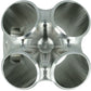 Turbozentrum 119315 4-Cyl. CNC stainless steel V-Band collector for TiAL GT28R / GT30R / GT35R - with 38mm Wastegate port