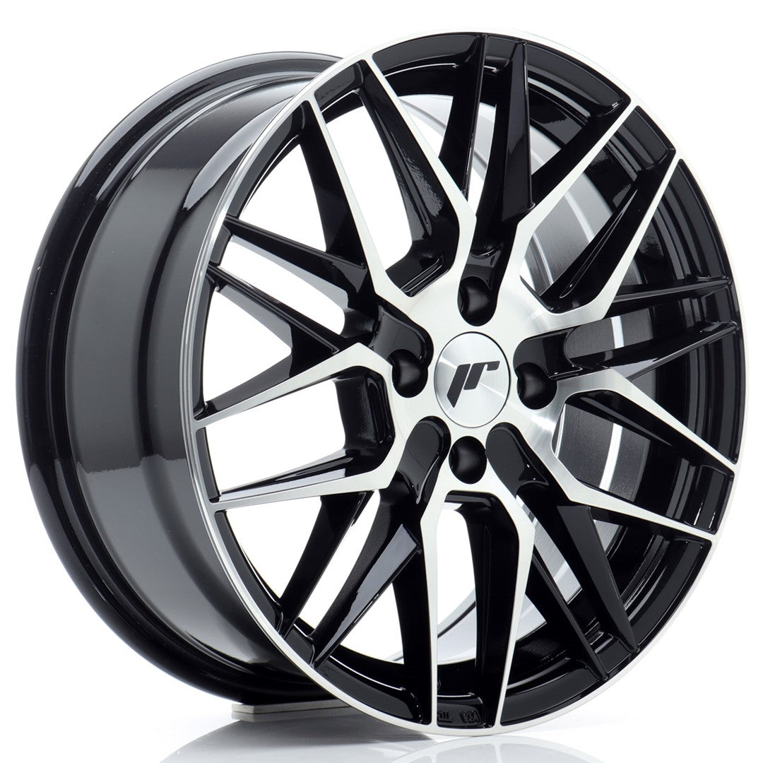 JR Wheels JR2816704H4067GBM JR Wheels JR28 16x7 ET40 4x100 Gloss Black Machined Face