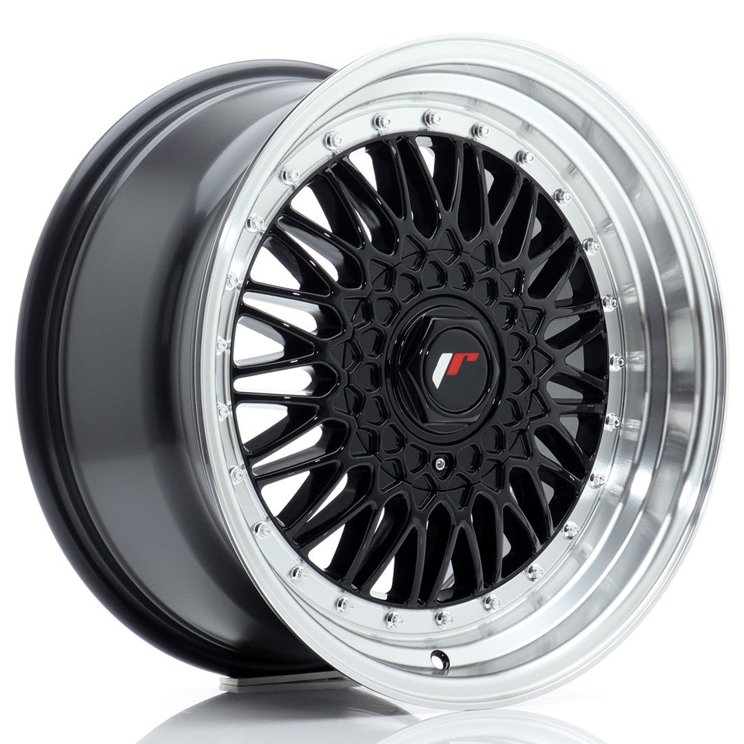 JR Wheels JR9178142074GB JR Wheels JR9 17x8,5 ET20 4x100/108 Gloss Black w/ Machined Lip