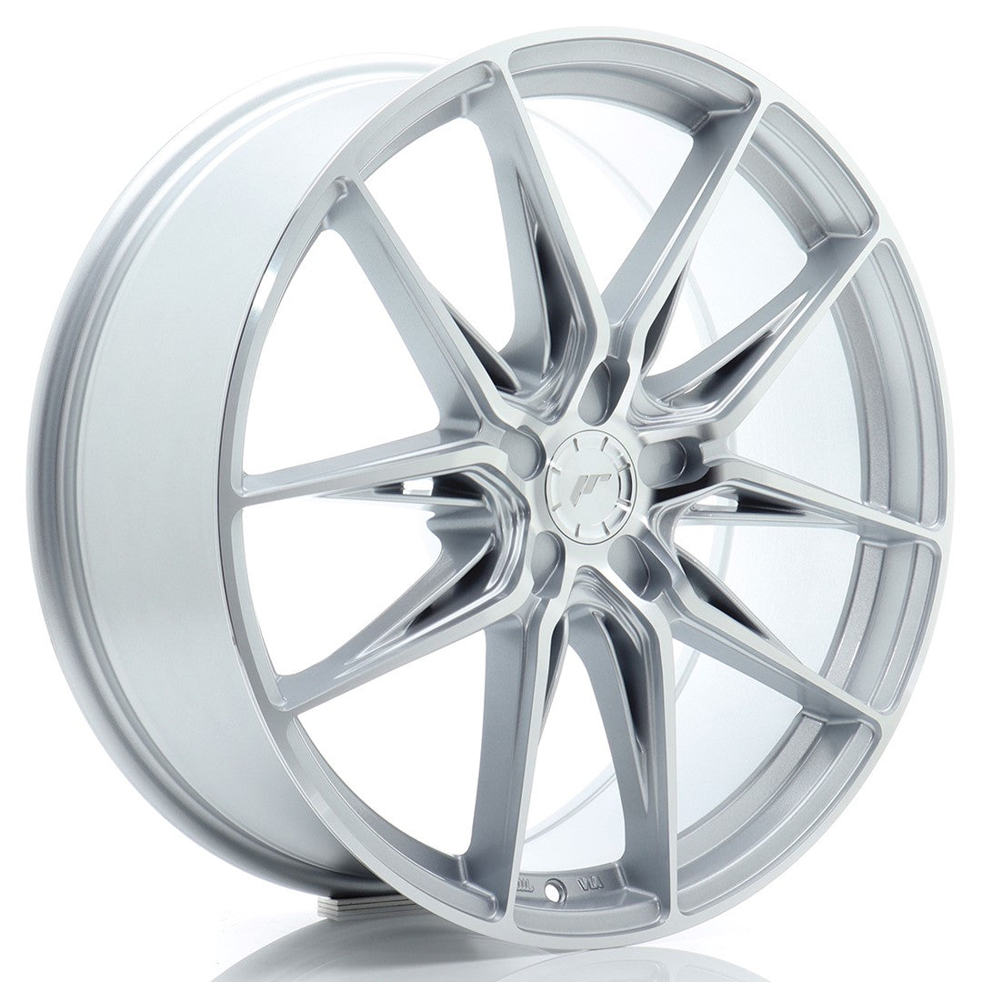 JR Wheels JR442080F15X2072SM JR Wheels JR44 20x8 ET20-40 5H BLANK Silver w/ Machined Face