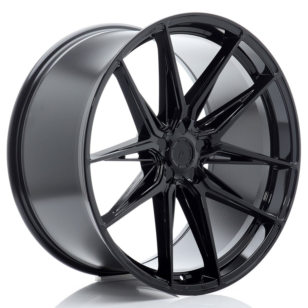 JR Wheels JR442211F25X1574GB JR Wheels JR44 22x11 ET15-45 5H BLANK Gloss Black