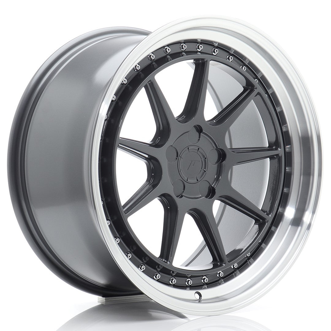 JR Wheels JR471995F25X1572HGL JR Wheels JR47 19x9,5 ET15-35 5H BLANK Hyper Gray w/ Machined Lip