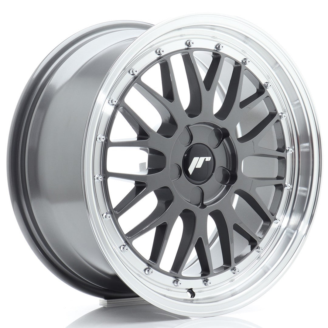 JR Wheels JR231880F15X2072HG1 JR Wheels JR23 18x8 ET20-42 5H BLANK Hyper Gray w/ Machined Lip