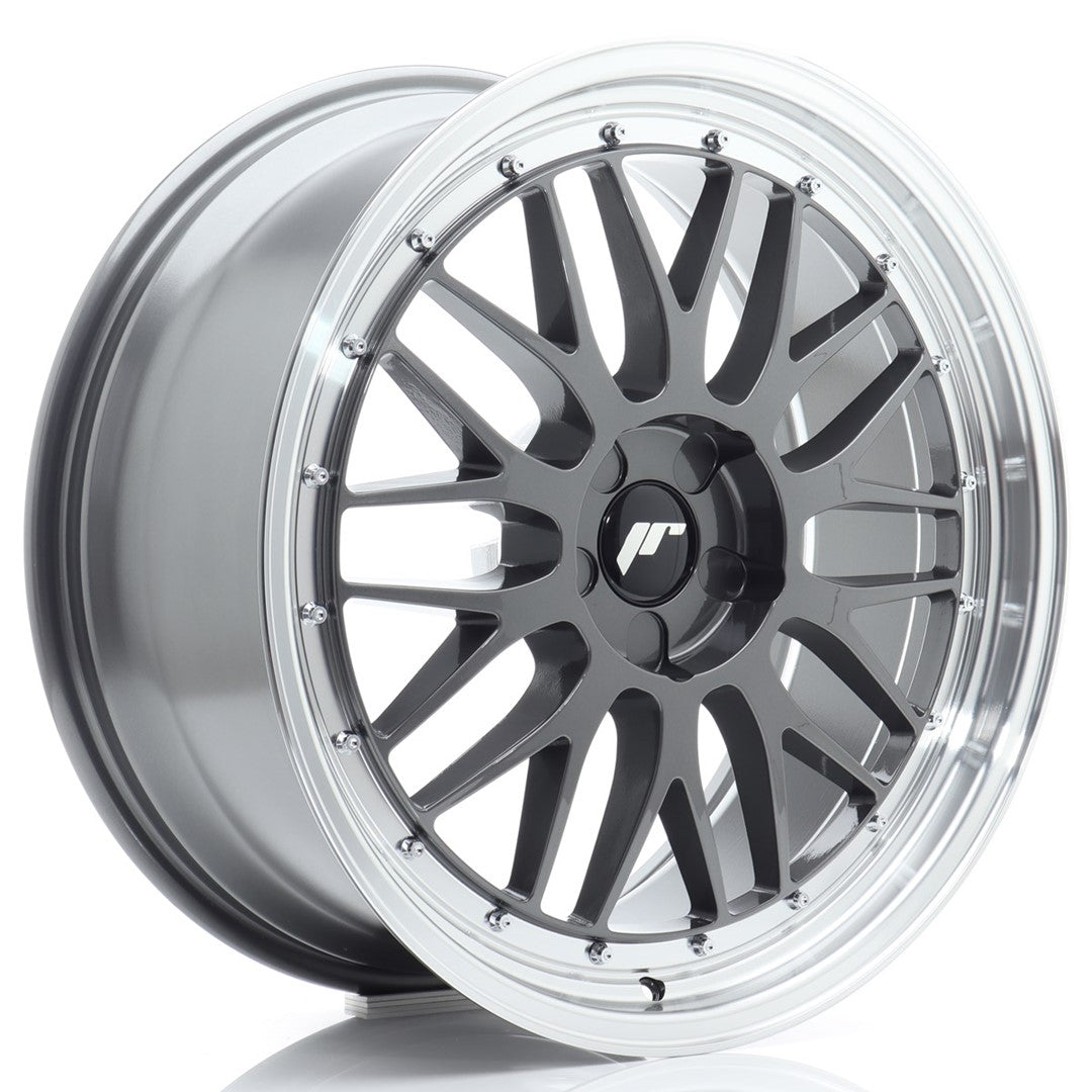 JR Wheels JR232090F15X2072HG1 JR Wheels JR23 20x9 ET20-51 5H BLANK Hyper Gray w/ Machined Lip
