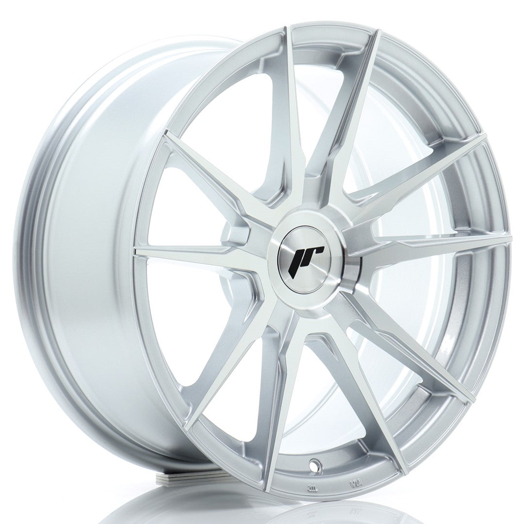 JR Wheels JR211780F2XX2072SM1 JR Wheels JR21 17x8 ET20-35 BLANK Silver Machined Face