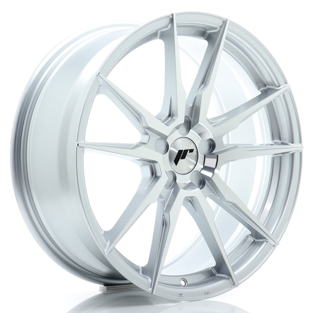JR Wheels JR211980F15X2072SM1 JR Wheels JR21 19x8 ET20-40 5H BLANK Silver Machined Face