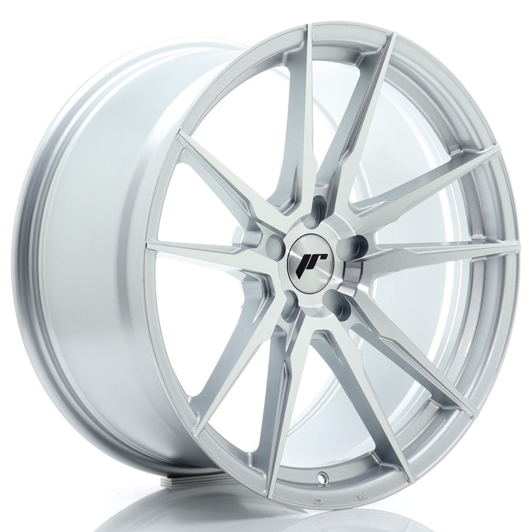JR Wheels JR212010F25X2072SM1 JR Wheels JR21 20x10 ET20-48 5H BLANK Silver Machined Face