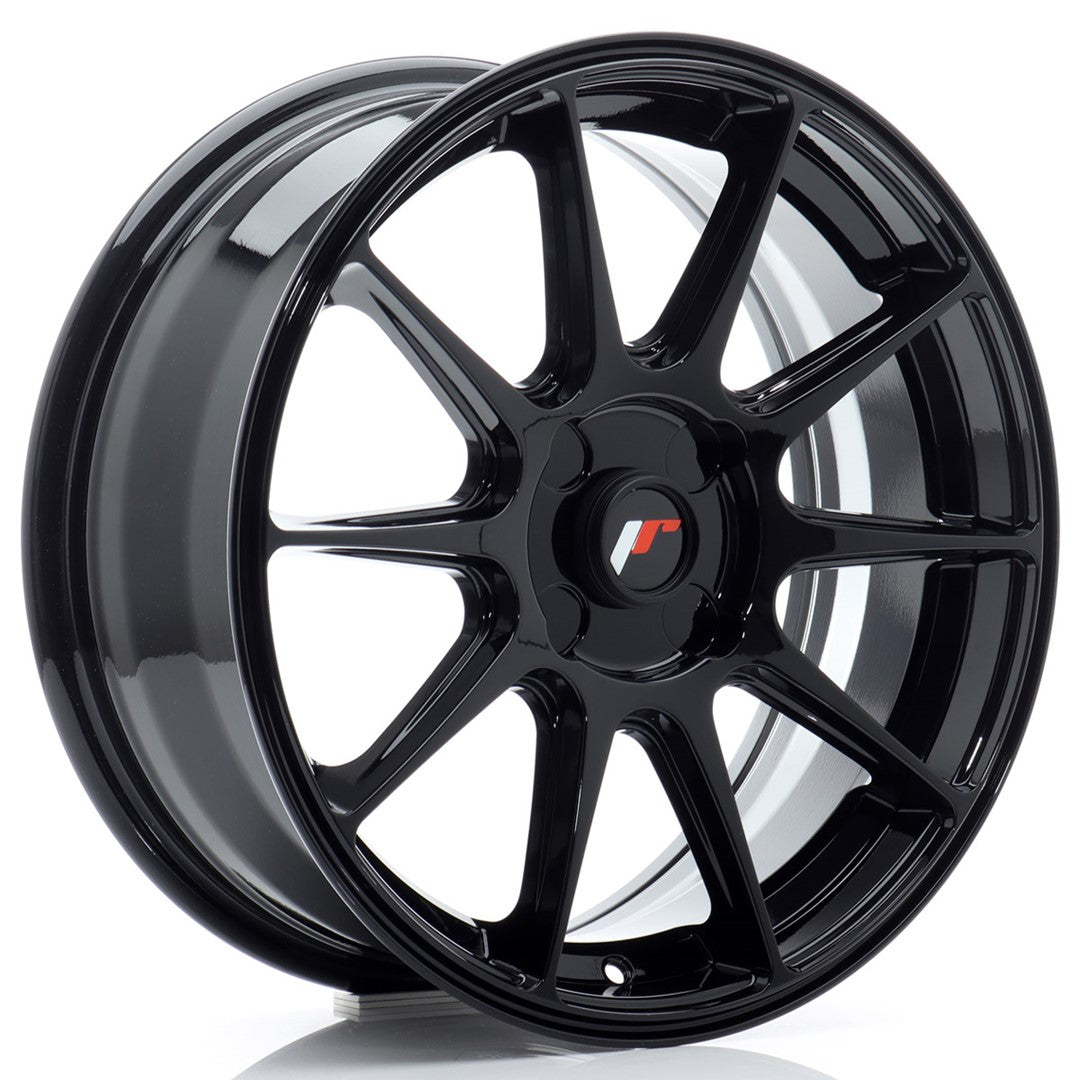 JR Wheels JR1117704X2067GB1 JR Wheels JR11 17x7 ET20-38 4H BLANK Gloss Black