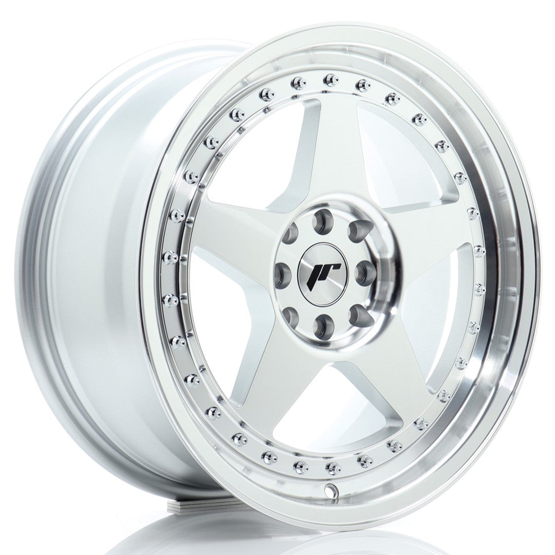 JR Wheels JR61780MG3572SM1 JR Wheels JR6 17x8 ET35 5x114/120 Silver Machined Face