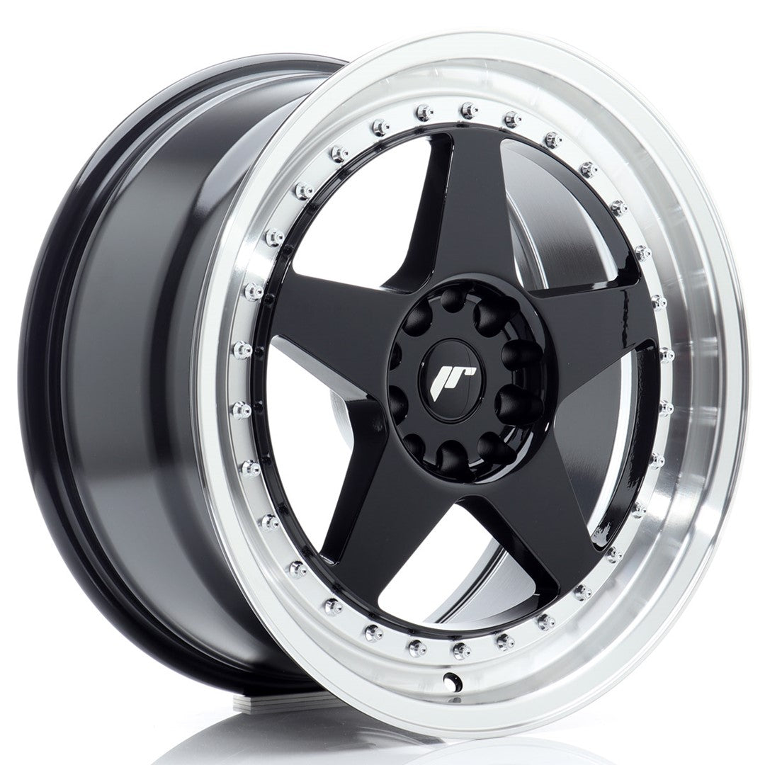 JR Wheels JR61885F1MG2272GBL1 JR Wheels JR6 18x8,5 ET22 5x114,3/120 Gloss Black w/ Machined Lip