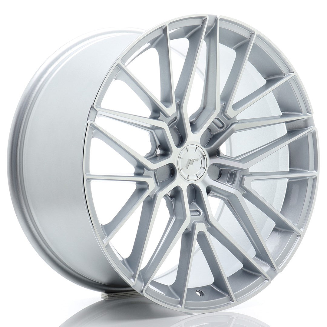 JR Wheels JR382010F25X2072SM1 JR Wheels JR38 20x10 ET20-48 5H BLANK Silver Machined Face