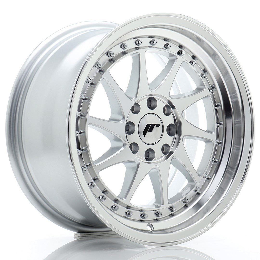 JR Wheels JR2616808H2567SM1 JR Wheels JR26 16x8 ET25 4x100/108 Silver Machined Face