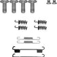 TEXTAR 97039600 Brake Shoe Fitting Kit